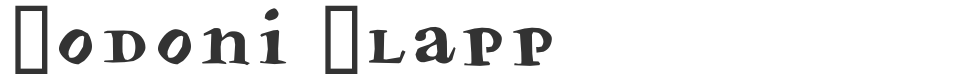 Bodoni Slapp font preview