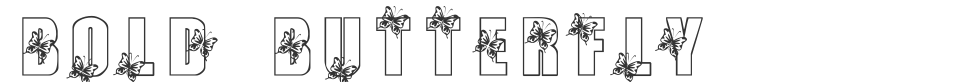 Bold Butterfly font preview