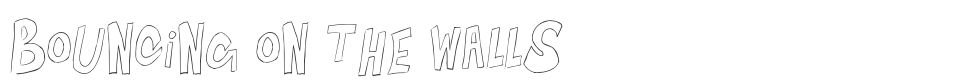 Bouncing on the Walls font preview