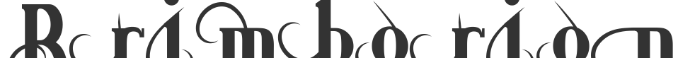 BrimborionOrnements font preview