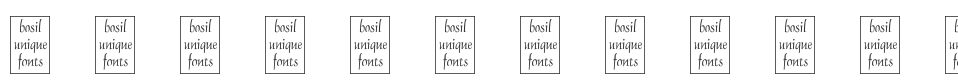 bu Gothic Hybrid font preview