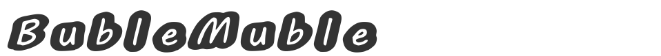 BubleMuble font preview