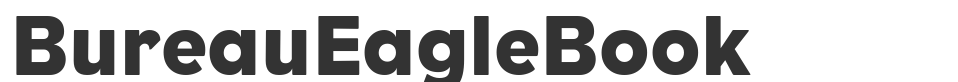 BureauEagleBook font preview