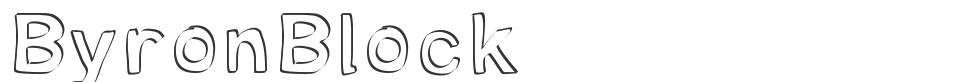 ByronBlock font preview