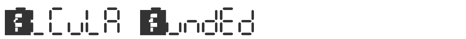 Calcula Rounded font preview