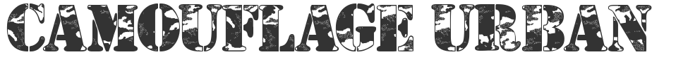 Camouflage Urban font preview