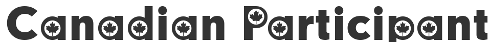 Canadian Participants font preview