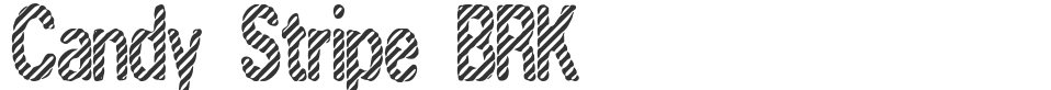 Candy Stripe BRK font preview
