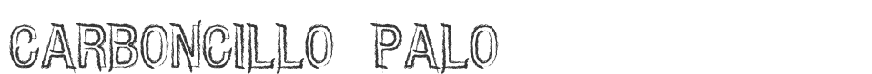 CARBONCILLO PALO font preview