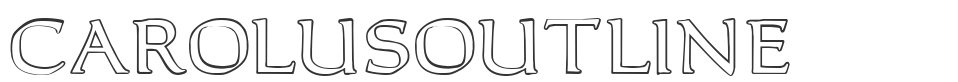 CarolusOutline font preview
