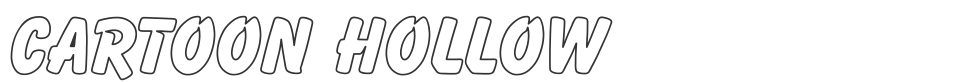 Cartoon Hollow font preview