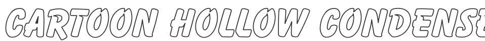Cartoon Hollow Condensed font preview