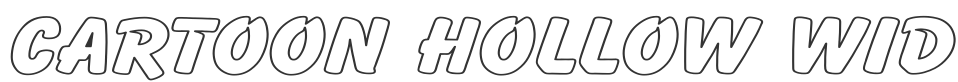 Cartoon Hollow Wide font preview
