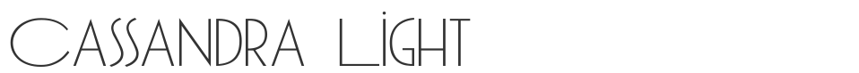 Cassandra Light font preview