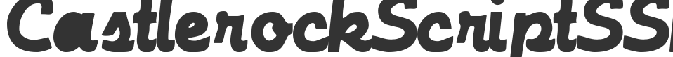 CastlerockScriptSSK font preview