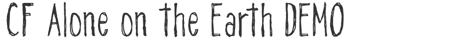CF Alone on the Earth DEMO font preview