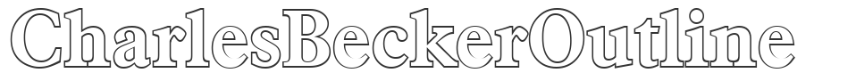 CharlesBeckerOutline font preview