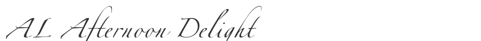 AL Afternoon Delight font preview
