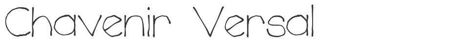 Chavenir Versal font preview
