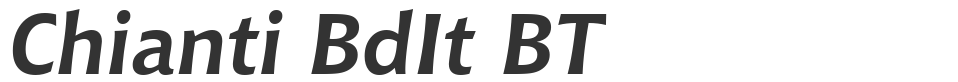 Chianti BdIt BT font preview