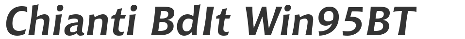 Chianti BdIt Win95BT font preview