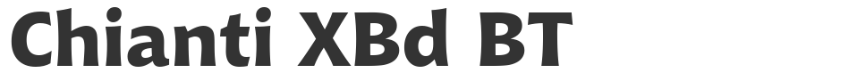 Chianti XBd BT font preview