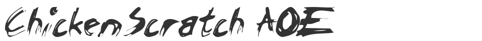 ChickenScratch AOE font preview