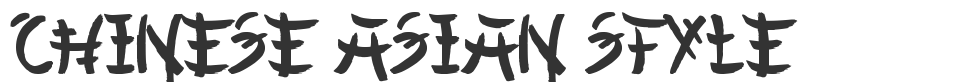 Chinese Asian Style font preview