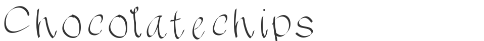 Chocolatechips font preview