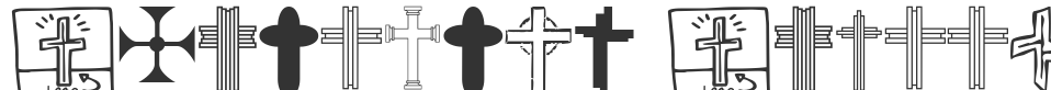 Christian Crosses IV font preview