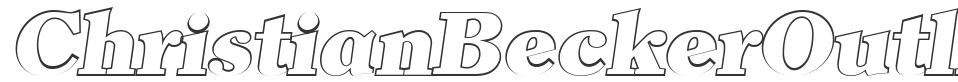 ChristianBeckerOutline-Heavy font preview