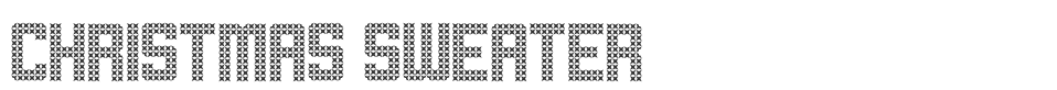 Christmas Sweater font preview