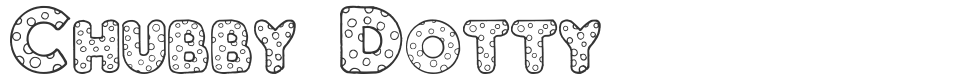 Chubby Dotty font preview