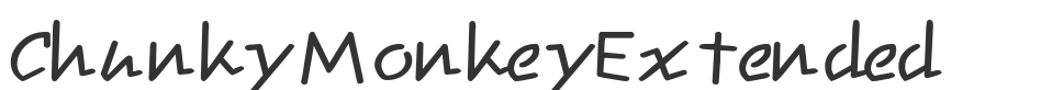 ChunkyMonkeyExtended font preview
