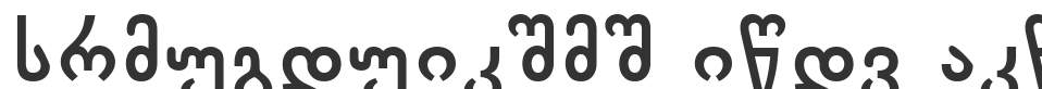 Chveulebrivi Bold From GSH font preview