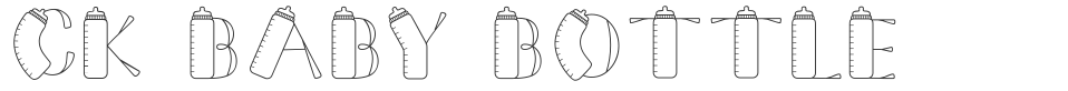 CK Baby Bottle font preview