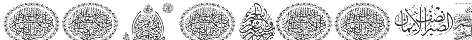 Aayat Quraan_037 font preview