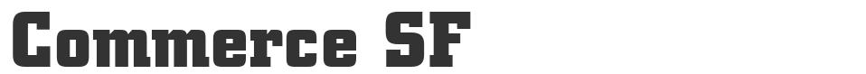 Commerce SF font preview