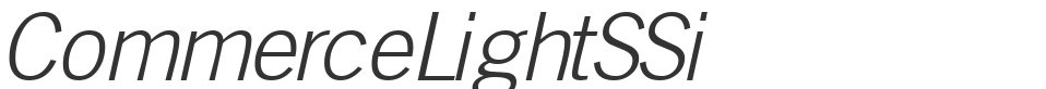 CommerceLightSSi font preview