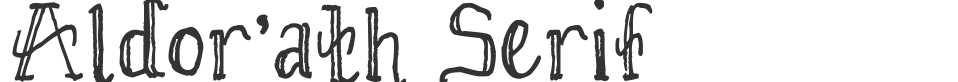 Aldor'ath Serif font preview