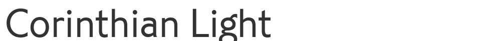 Corinthian Light font preview