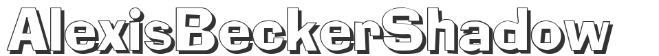 AlexisBeckerShadow font preview