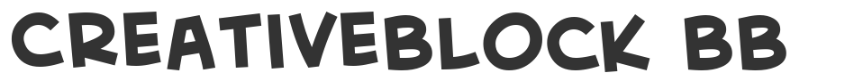 CreativeBlock BB font preview