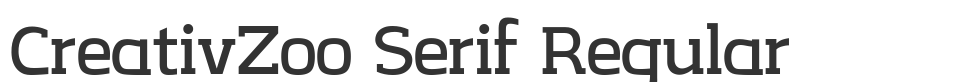 CreativZoo Serif Regular font preview
