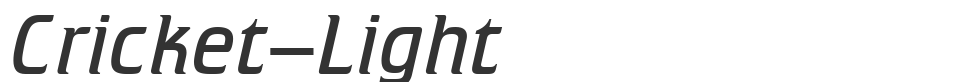Cricket-Light font preview
