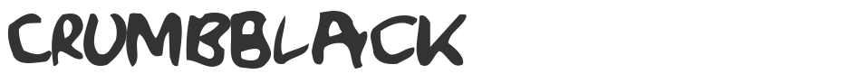 CrumbBlack font preview
