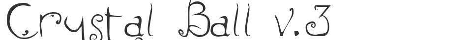 Crystal Ball v.3 font preview