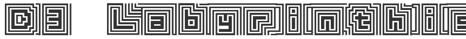 D3 Labyrinthism font preview