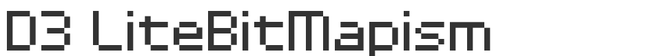 D3 LiteBitMapism font preview