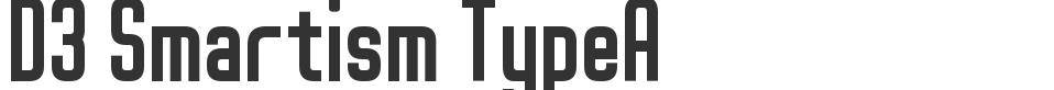 D3 Smartism TypeA font preview